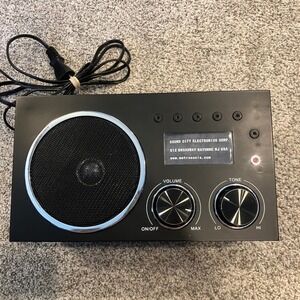 MetroSonix MS-1010SP Tabletop Speaker Sound City Electronics Wood Grain Black